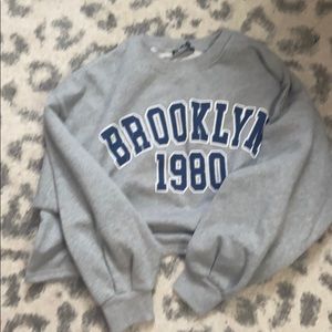 Cropped Brooklyn sweatshirt...NWT